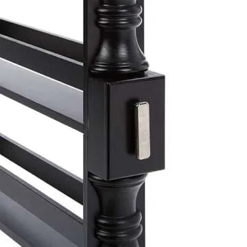 Compact Slim Wooden Storage Rack Cart for Small Spaces