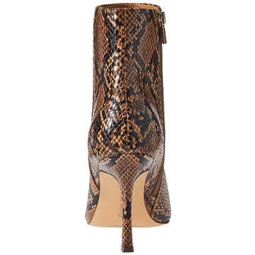 The Drop Women's Gail Heeled Ankle Boot Tan Snake