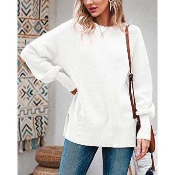 Imily Bela Women's Oversized Tunic Sweater - Stylish & Cozy