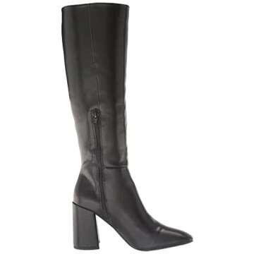 Madden Girl Women's William Knee High Boot, Black Paris, 7