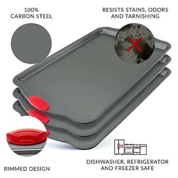 Nonstick Baking Sheet Pans – Set of 3 for Every Baker