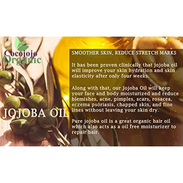 cocojojo Organic Jojoba Oil for Hair and Skin - 32 Fl Oz