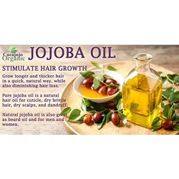 cocojojo Organic Jojoba Oil for Hair and Skin - 32 Fl Oz