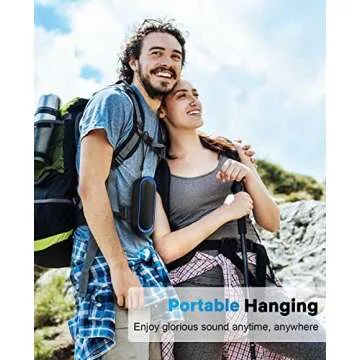 LENRUE Bluetooth Speakers, Waterproof Portable Speakers with TWS, 24 Playtime, Stereo Sound, Wireless for Home Shower Pool Beach Outdoor (Black)