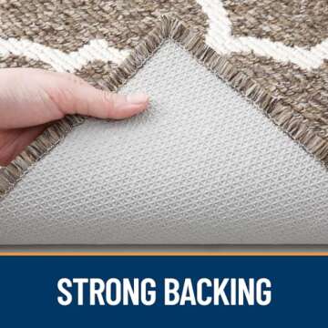 OLANLY Indoor Door Mat, 32x20, Non-Slip Absorbent Resist Dirt Entrance Mat, Washable Low-Profile Inside Floor Mat Doormats for Entryway, Brown