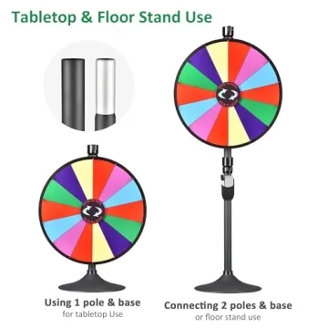 WinSpin 24 Inch Prize Wheel for Engaging Events and Promotions