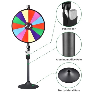 WinSpin 24 Inch Prize Wheel for Engaging Events and Promotions