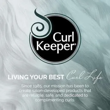 Curl Keeper Refresh Hair Styling Spray for Curly Hair - Lightweight Water-Based Anti-Frizz Formula with Hold for Wavy and Curly Styles, 8 Fl Oz