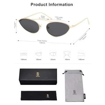 SOJOS Retro Cat Eye Sunglasses For Stylish UV Protection