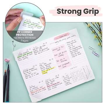 FABOXY 52 Sheets Weekly Planner Pad Undated Essentials for Productivity 10" x 8" - Tear off 100 GSM Paper - To Do list with PP Protection for student office and home - Built-in Habit & Goals Tracker