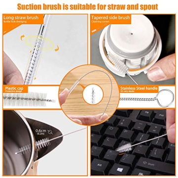 Masthome 9-Piece Bottle Brush Set for Versatile Cleaning