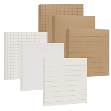 NatureTouch Sticky Notes 6 Pack - Eye Protection Paper Memo Pads