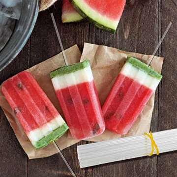 50 Pieces Acrylic Lollipop Sticks Clear Cake Pops Sticks Reusable Candy Stick Stirring Rods for Cake...