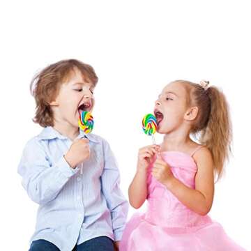 50 Pieces Acrylic Lollipop Sticks Clear Cake Pops Sticks Reusable Candy Stick Stirring Rods for Cake Pops Cupcake Toppers Candy Dessert Chocolate Cookies DIY Acrylic Round Stir Rod (6 Inch)