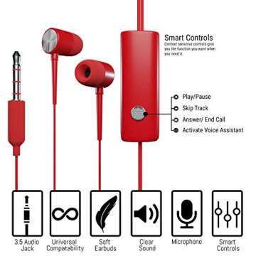 Orzly Switch Lite Accessories Bundle - Case & Screen Protector for Nintendo Switch Lite Console, USB Cable, Games Holder, Comfort Grip Case, Headphones, Thumb-Grip Pack & More - Red