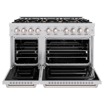 ZLINE Classic Double Oven Range 48 in Dual Fuel Stainless Steel