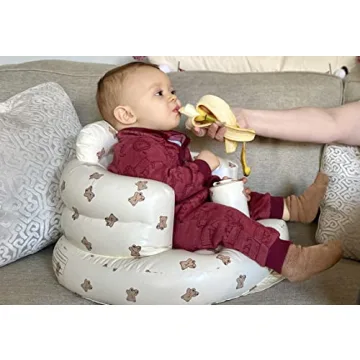 Portable Baby Inflatable Seat with Built-In Pump for Support