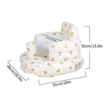 Portable Baby Inflatable Seat with Built-In Pump for Support
