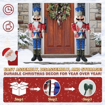 Lighted 5FT Nutcracker for Christmas Decoration