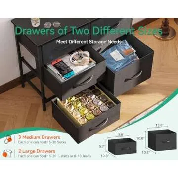 AODK Multifunctional Dresser for Small Spaces