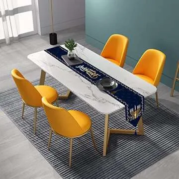 Stylish Hanukkah Table Runners - 2 Pack Decor for Holidays