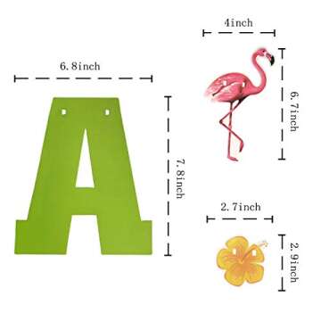 Hawaiian Aloha Party Decorations - Luau Party Supplies - Tropical Theme Summer Beach Pool Party Deco...