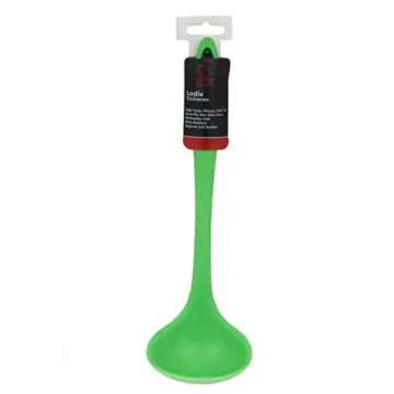 Premium Silicone Cooking Ladle - 11.25 Inch Green