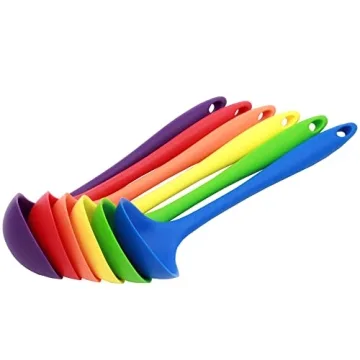 Premium Silicone Cooking Ladle - 11.25 Inch Green