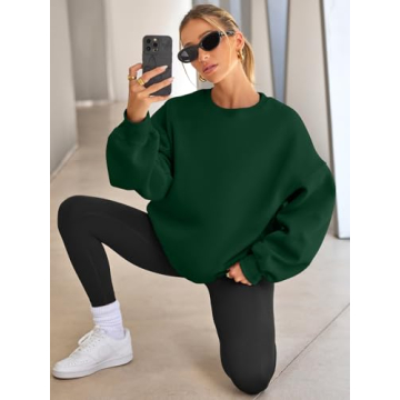 EFAN Womens Oversized Sweatshirt Fleece-Lined Winter Comfort