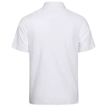 High-Quality J.VER Men's Linen Cotton Short Sleeve Shirt