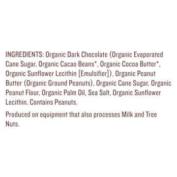 JUSTIN'S Organic Dark Chocolate Peanut Butter Cups, 12 Pack (2 cups each)
