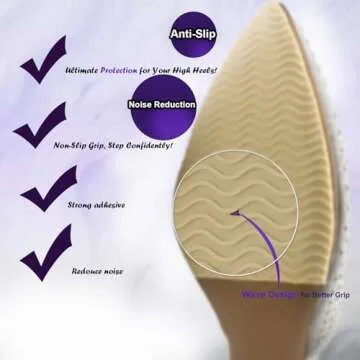 ZBLGO Non-Slip Shoe Sole Protectors for High Heels