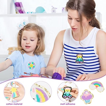 Colorful Chenille Iron-on Patches for Creative DIY Accessories