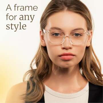 CCVOO Oprah Reading Glasses for Women, Blue Light Readers