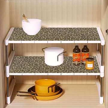 17.7" x 196" Leopard Print Contact Paper Peel and Stick Leopard Wallpaper Self Adhesive Shelf Liner Removable Drawer Paper Self Adhesive Film for Cabinets Kitchen Bedroom Furniture Living Room