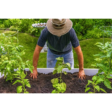 Vita Classic White Vinyl Keyhole Garden for Safe Gardening