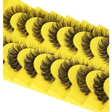 Fluffy D Curl Cat Eye False Eyelashes by zanlufly