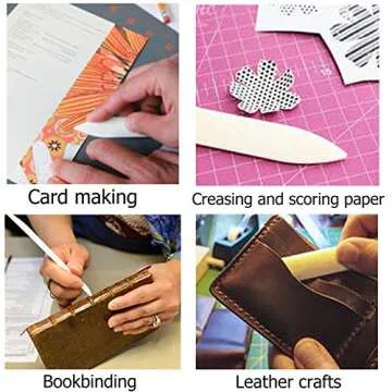 VENCINK 8 inch Genuine Bone Folder for Crafting and Bookbinding