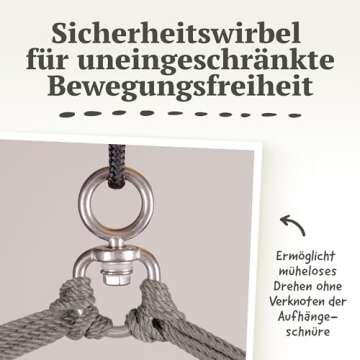 LA SIESTA® XL King Domingo Hammock Swing Chair - Weatherproof & Durable for Every Space