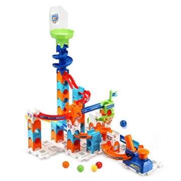 VTech Marble Rush, Marble Course Set – S100 Adventure Set – Construction – for Ages 4 Years and above – French Version