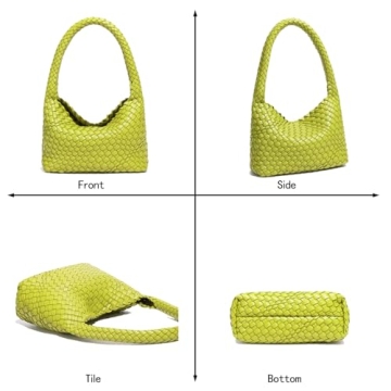 Stylish Vegan Leather Tote Handbag for Women in Green