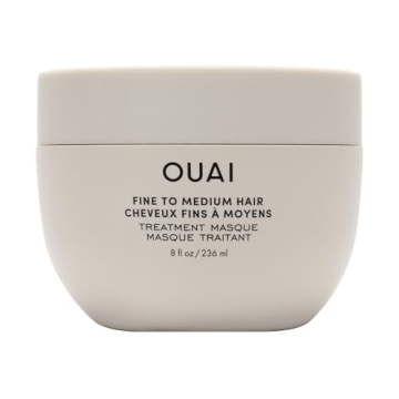 OUAI Fine to Medium Hair Treatment Masque - Hydrating Hair Repair for Shine