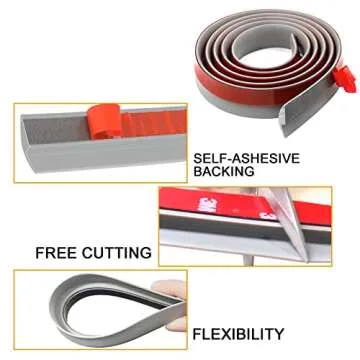 Self-Adhesive Carpet to Tile Transition Strip - Easy Installation