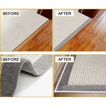 Self-Adhesive Carpet to Tile Transition Strip - Easy Installation
