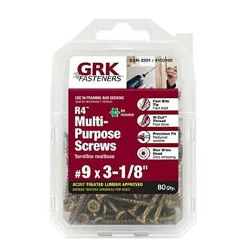 GRK Fasteners 80ct Torx Screws - Durable & Easy Installation