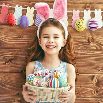 SpringFlower White Easter Eggs Painting Kit - 24 Paintable Eggs