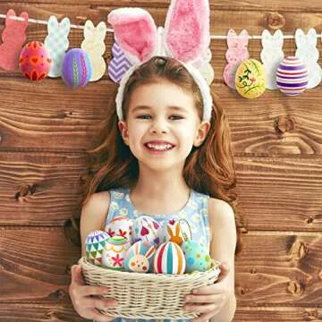 SpringFlower White Easter Eggs Painting Kit - 24 Paintable Eggs