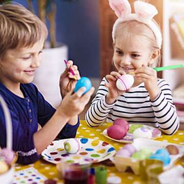 SpringFlower White Easter Eggs Painting Kit - 24 Paintable Eggs