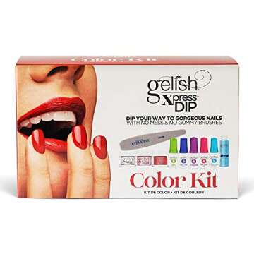 Gelish Xpress Dip Color Kit – Dip Powder Nail Kit for Strong, Long-Lasting Manicure, Easy-to-Use N...