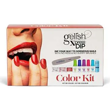 Gelish Xpress Dip Color Kit – Dip Powder Nail Kit for Strong, Long-Lasting Manicure, Easy-to-Use N...